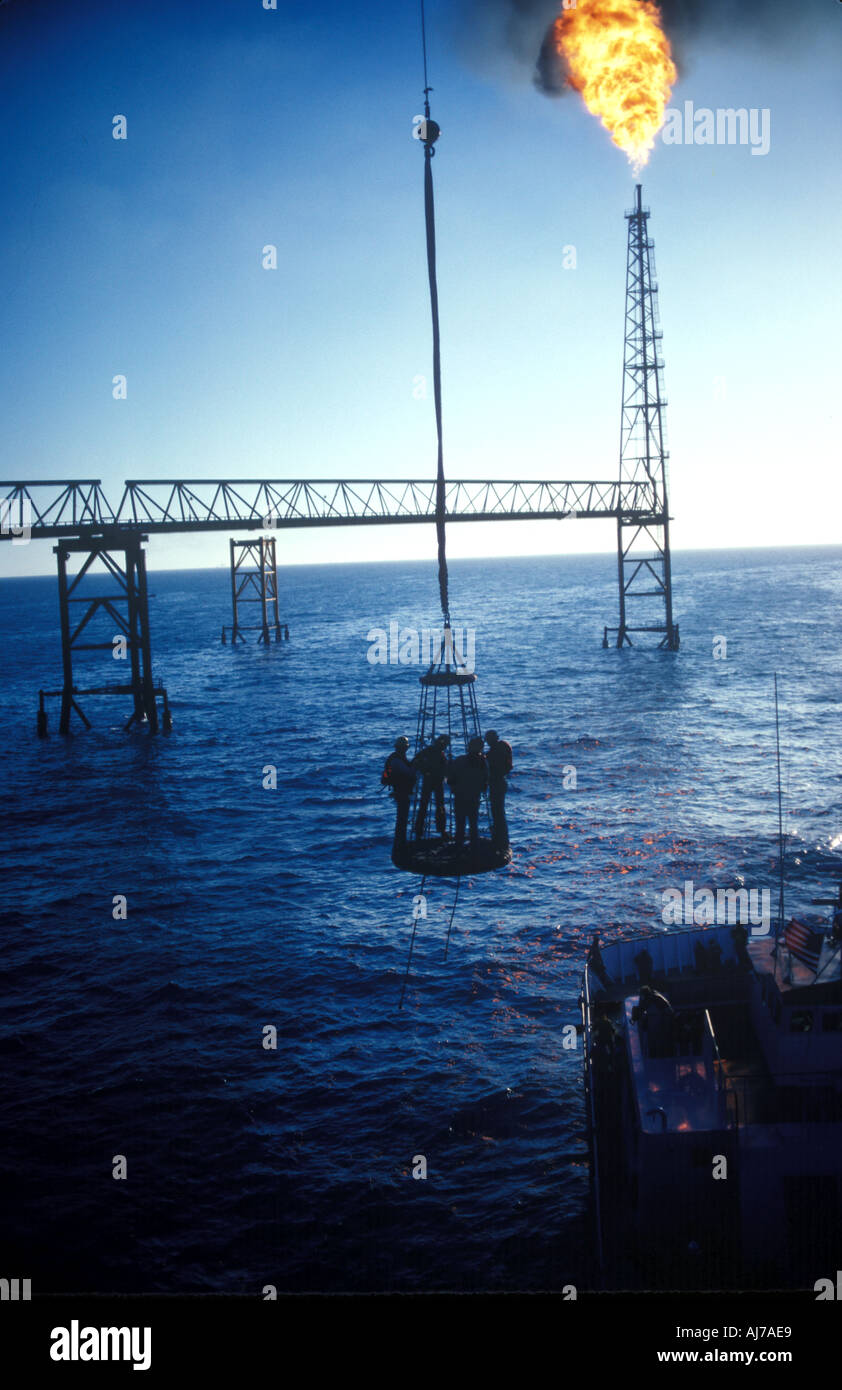 South America Gulf of Mexico Oil Rigs SB Stock Photo - Alamy