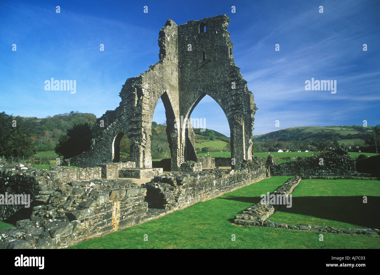 Talley Abbey Talley Carmathenshire Dyfed Wales UK 46908DN Stock Photo