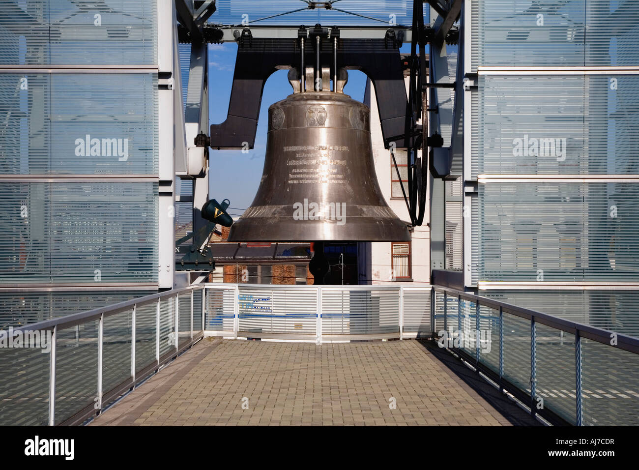 The World Peace Bell located in Newport Kentucky at the Millennium