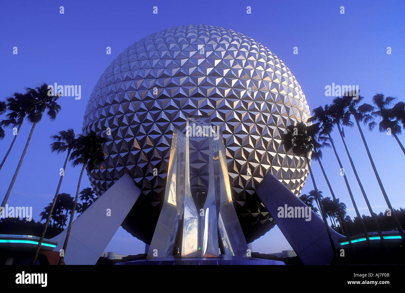 Spaceship Earth at Walt Disney World s Epcot Centre Orlando Florida USA  Stock Photo - Alamy