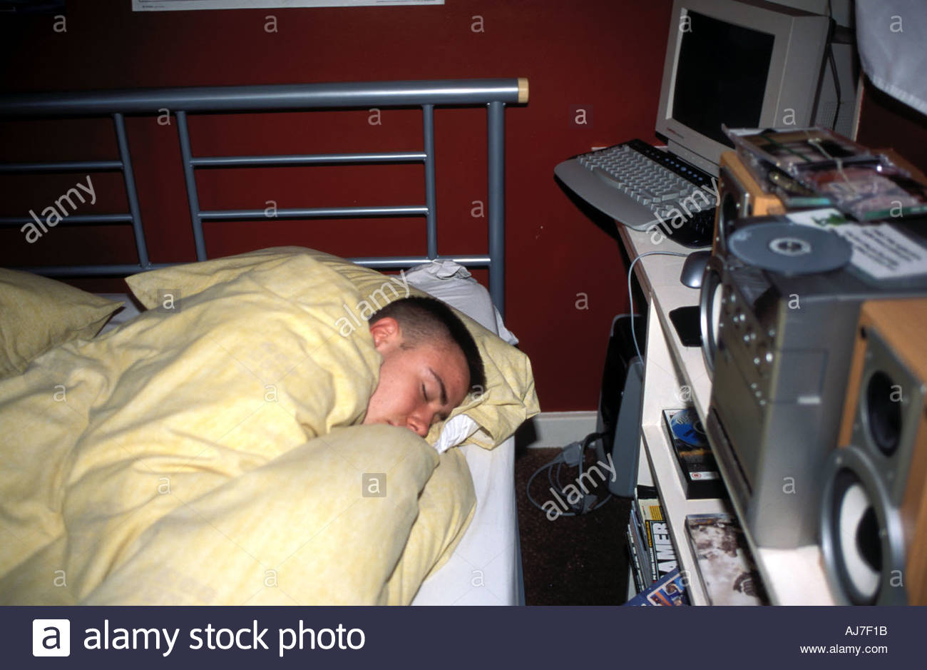 16 Year Old Boy Asleep Stock Photos 16 Year Old Boy Asleep