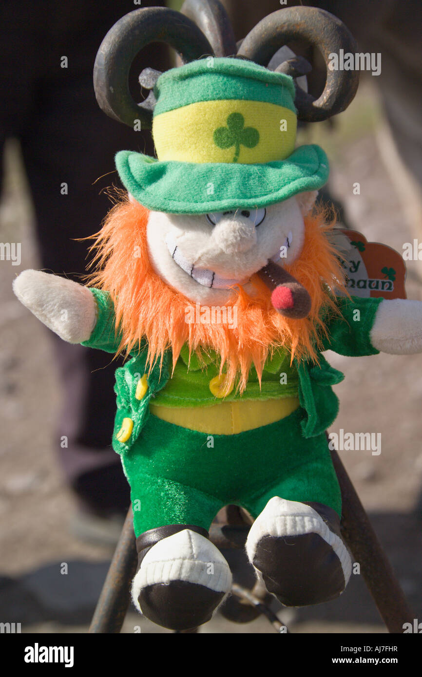 Irish Leprechaun stuffed toy Ireland Stock Photo Alamy