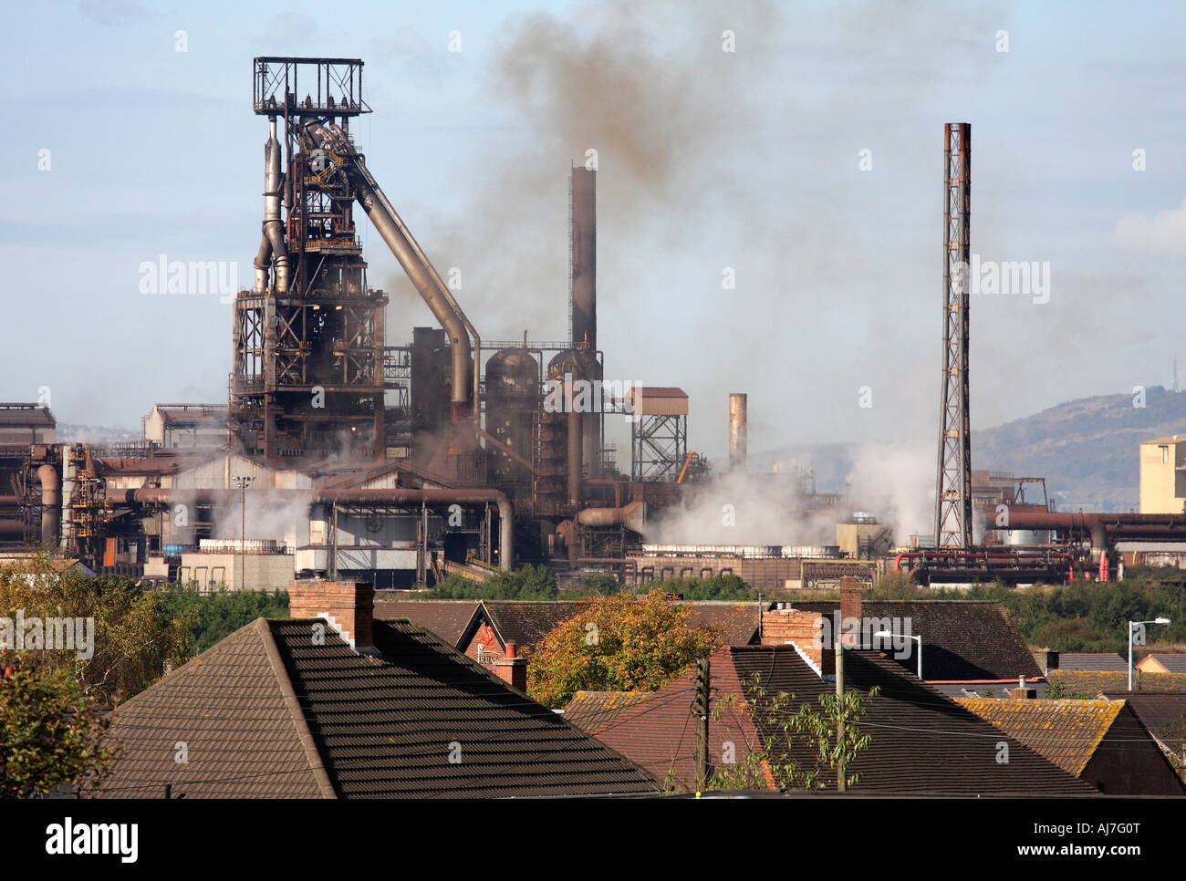 Port Talbot Steelworks in Wales 4 Stock Photo