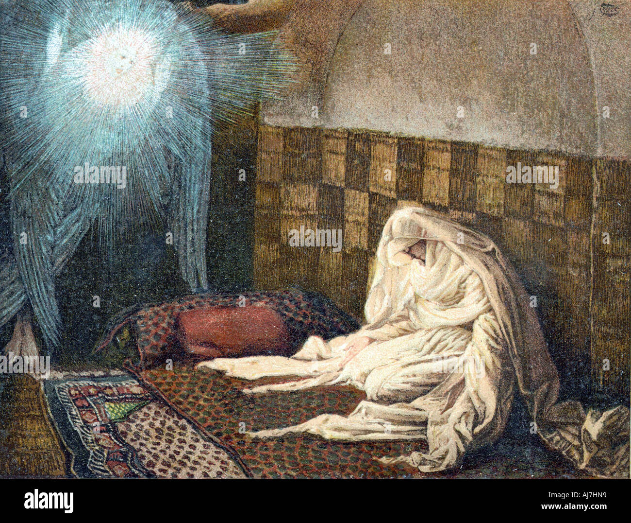 The Annunciation, 1897. Artist: James Tissot Stock Photo