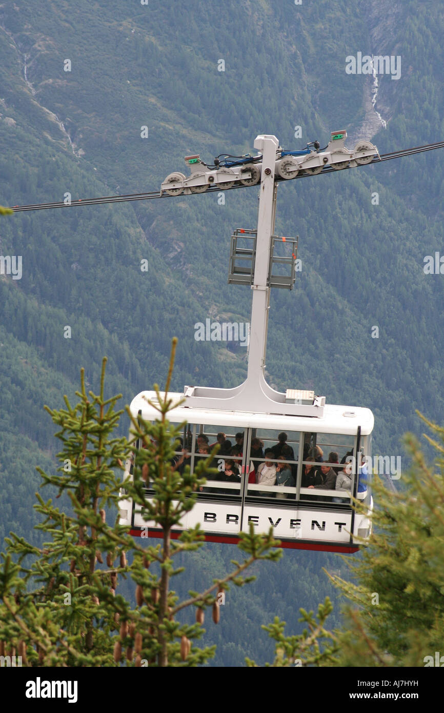 Photograph of Le Brevent cable car, Chamonix, France Stock Photo Alamy
