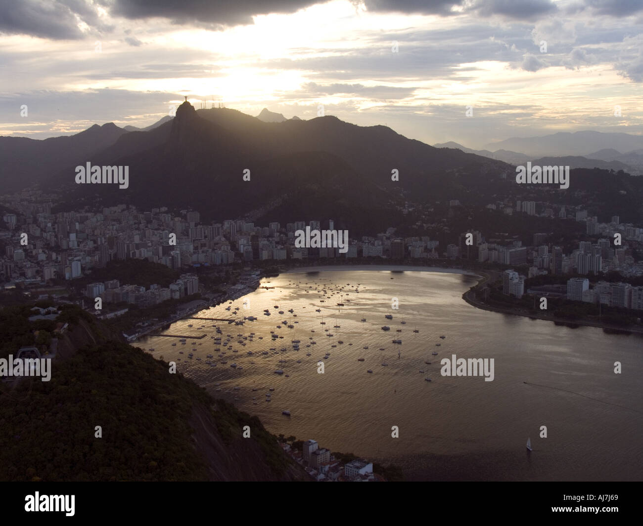Christ the Redeemer Statue overlooking the city from Corcovado Mountain