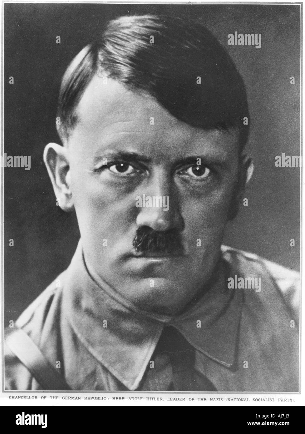 Adolf Hitler, Chancellor of the German Republic, c1933. Artist: Unknown Stock Photo