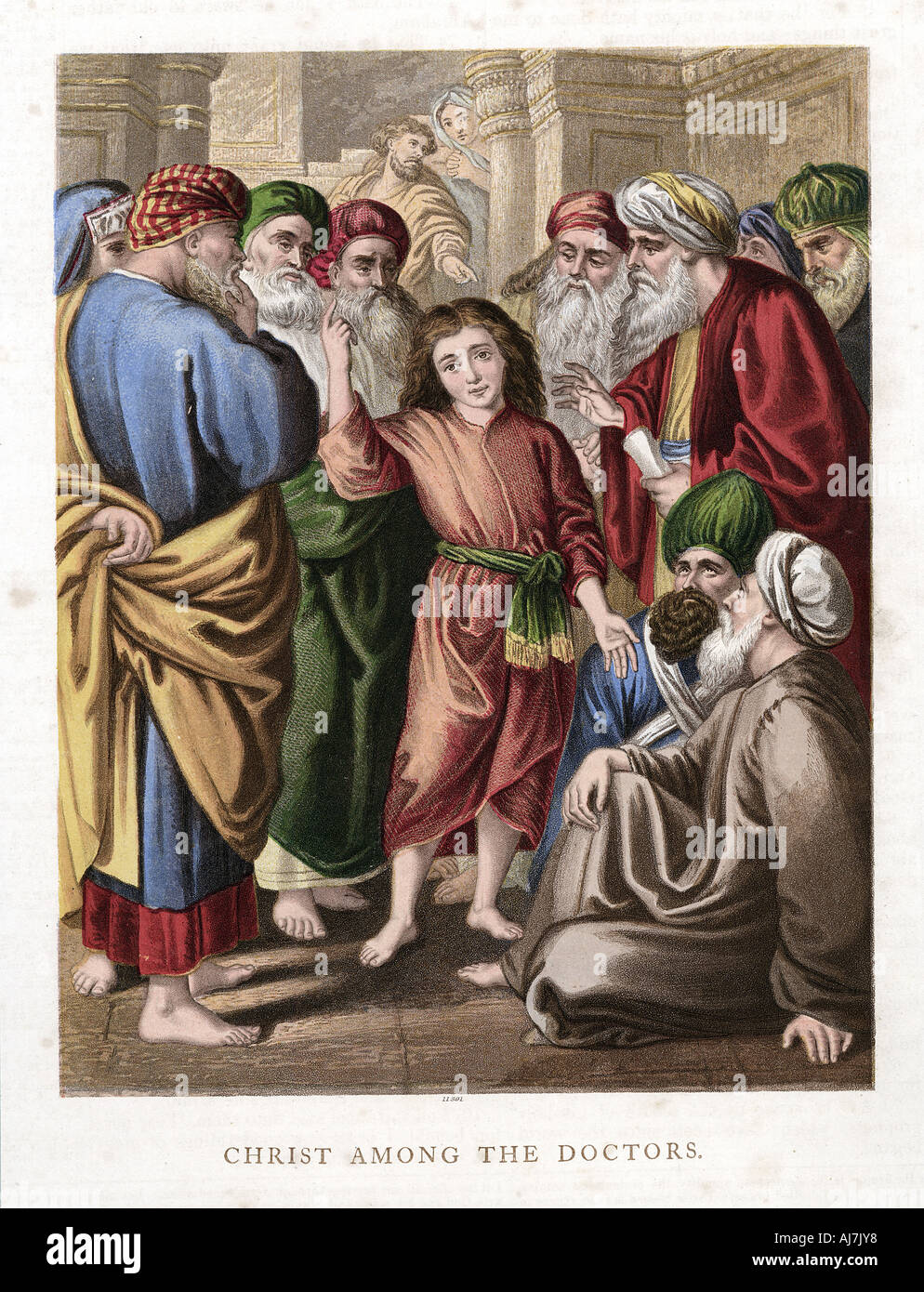 'Christ among the Doctors', c1860. Artist: Anon Stock Photo