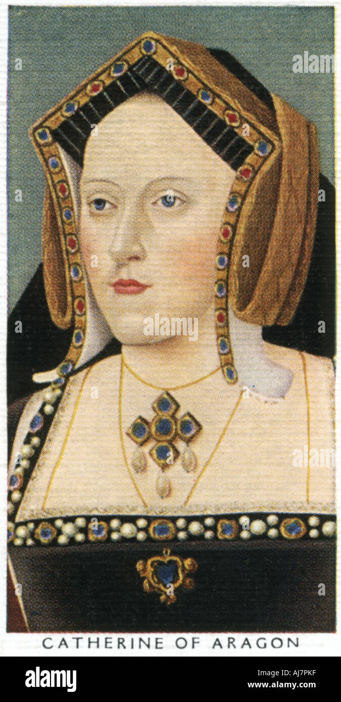 Catherine of Aragon, first wife of Henry VIII, c1530, (early 20th century?). Artist: Unknown Stock Photo