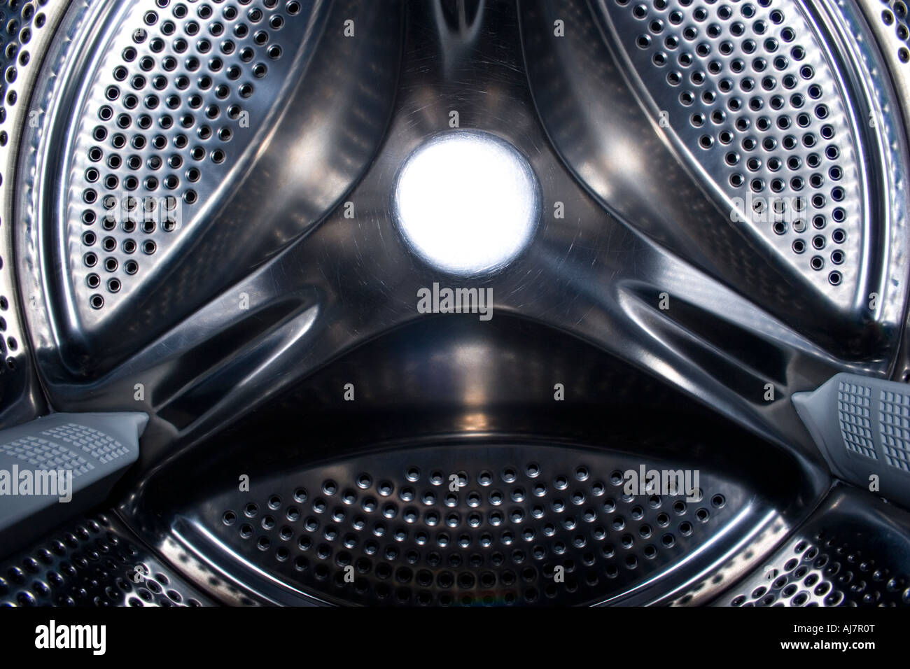 Inside a washing Machine Stock Photo Alamy