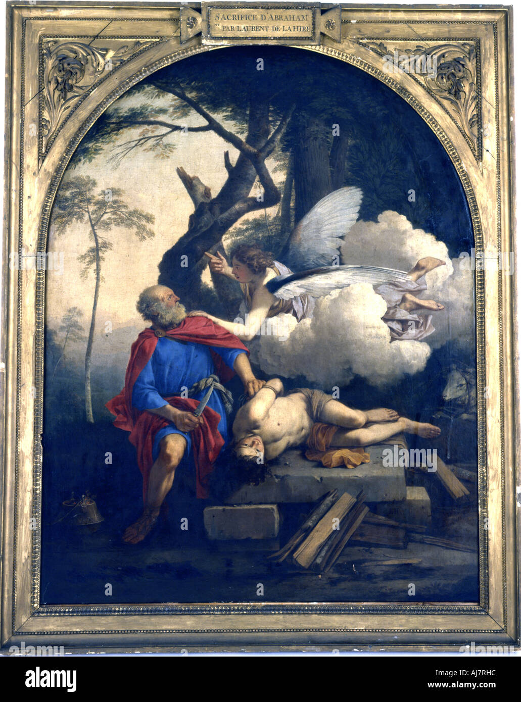 'Abraham's Sacrifice', 17th century.  Artist: Laurent de la Hyre Stock Photo