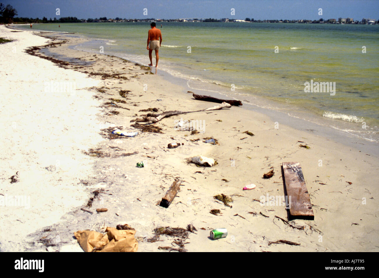 Trash Garbage Litter on Beach Stock Photo 4783252 Alamy
