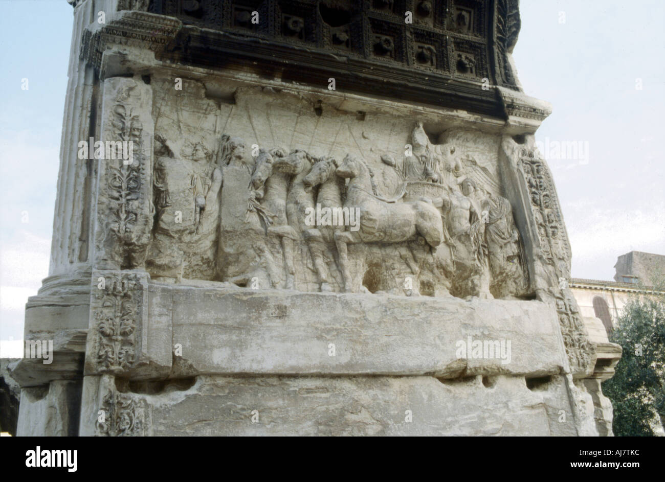Arch of Titus, Forum, Rome, c81. Artist: Unknown Stock Photo