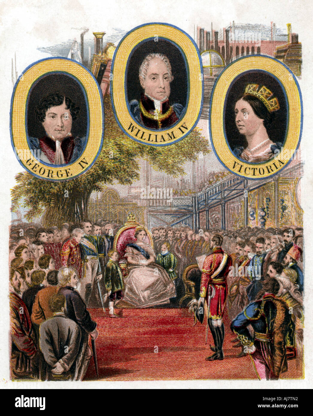 Queen Victoria opening the Great Exhibition, Crystal Palace, London, 1