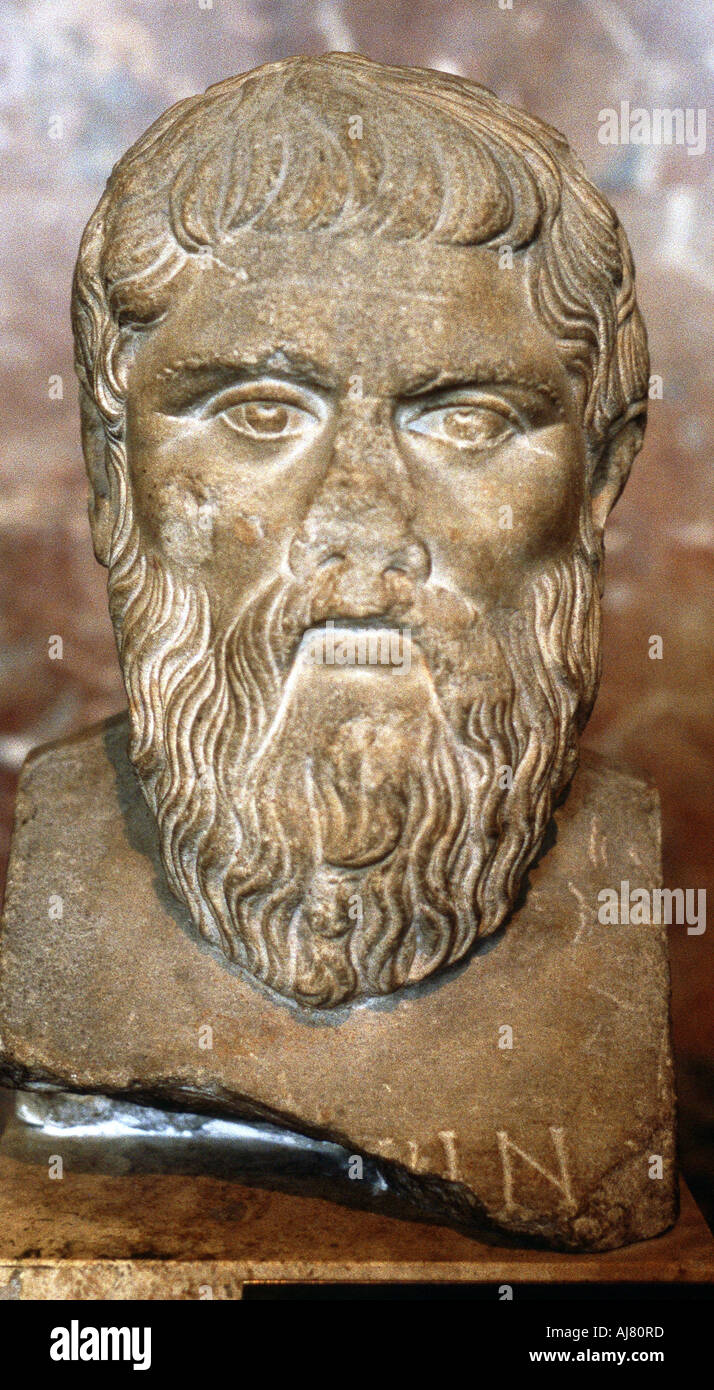 Plato, Ancient Greek philosopher. Artist: Unknown Stock Photo