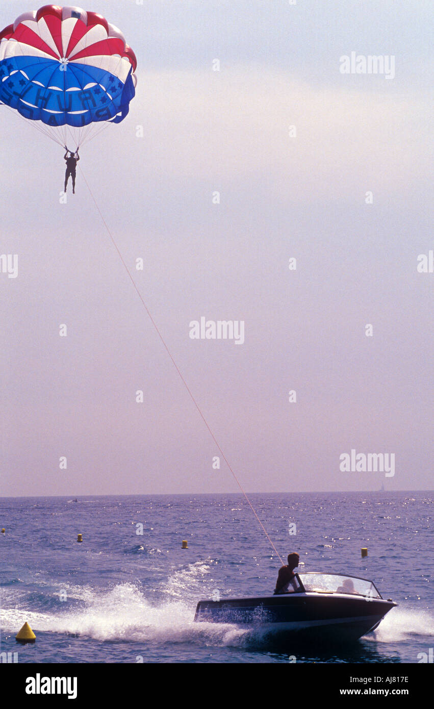 Parasailing, Ruhl Beach, Nice France Stock Photo Alamy