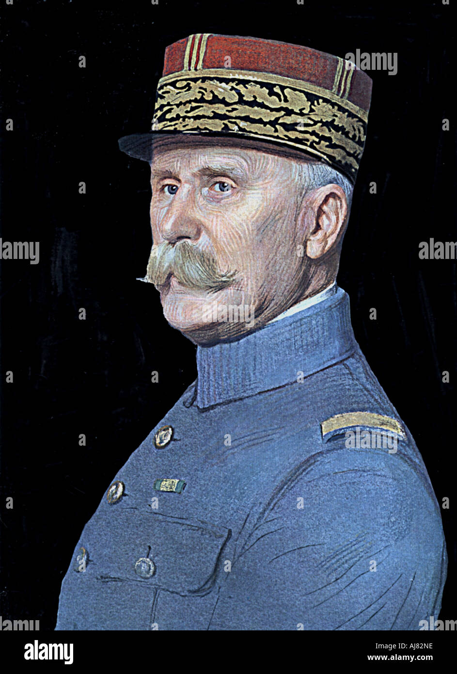 Henri Philippe Omer Petain, French soldier and statesman. Artist: Unknown Stock Photo