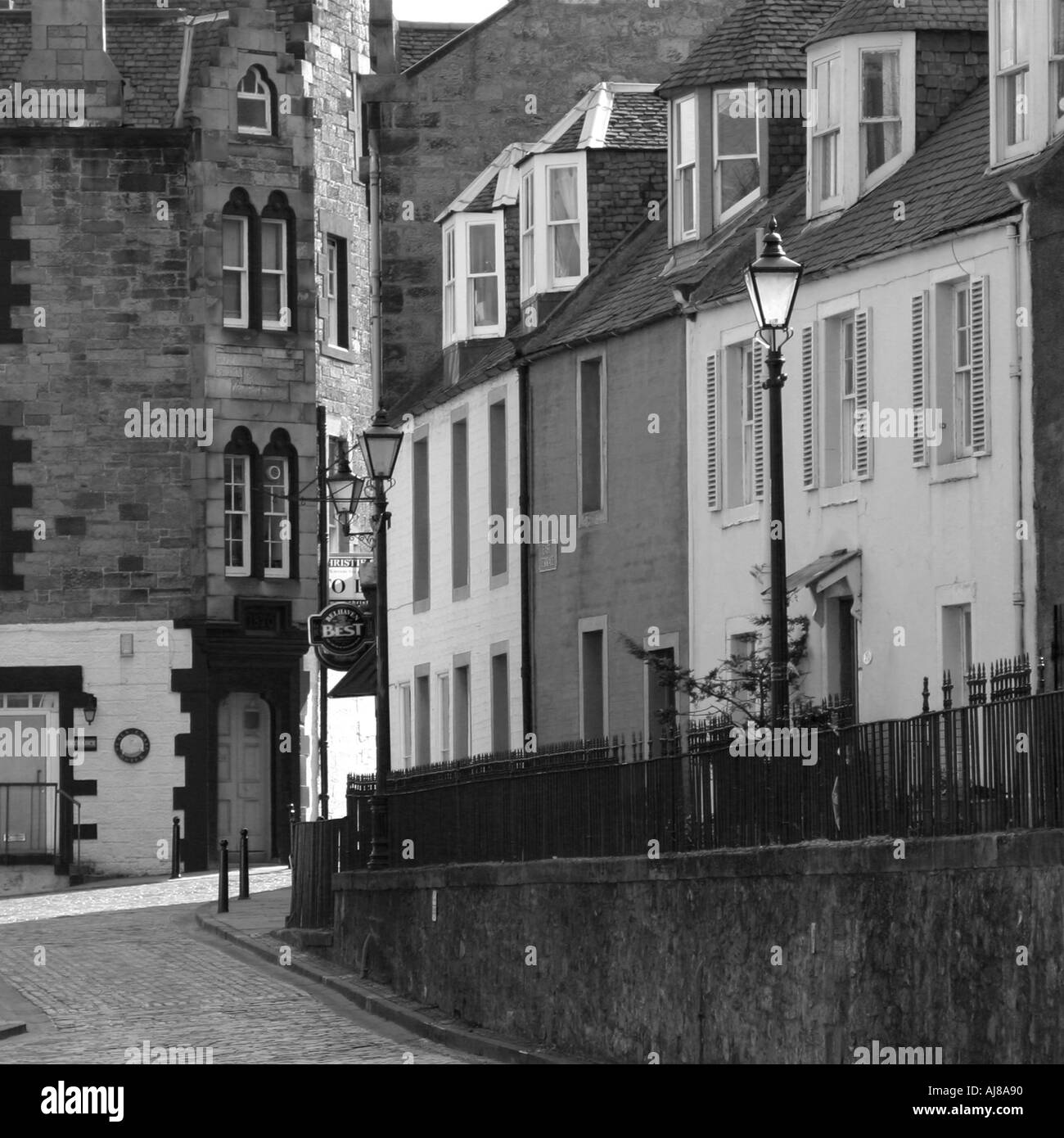Street In South Queensferry Stock Photo Alamy