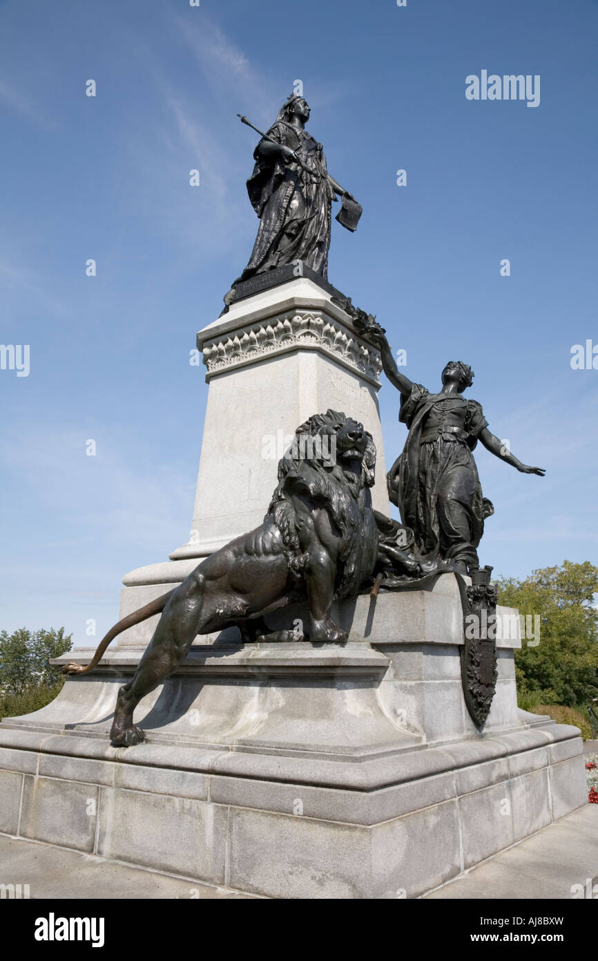 Statue of Queen Victoria on Parliament Hill Ottawa Ontario Canada Stock