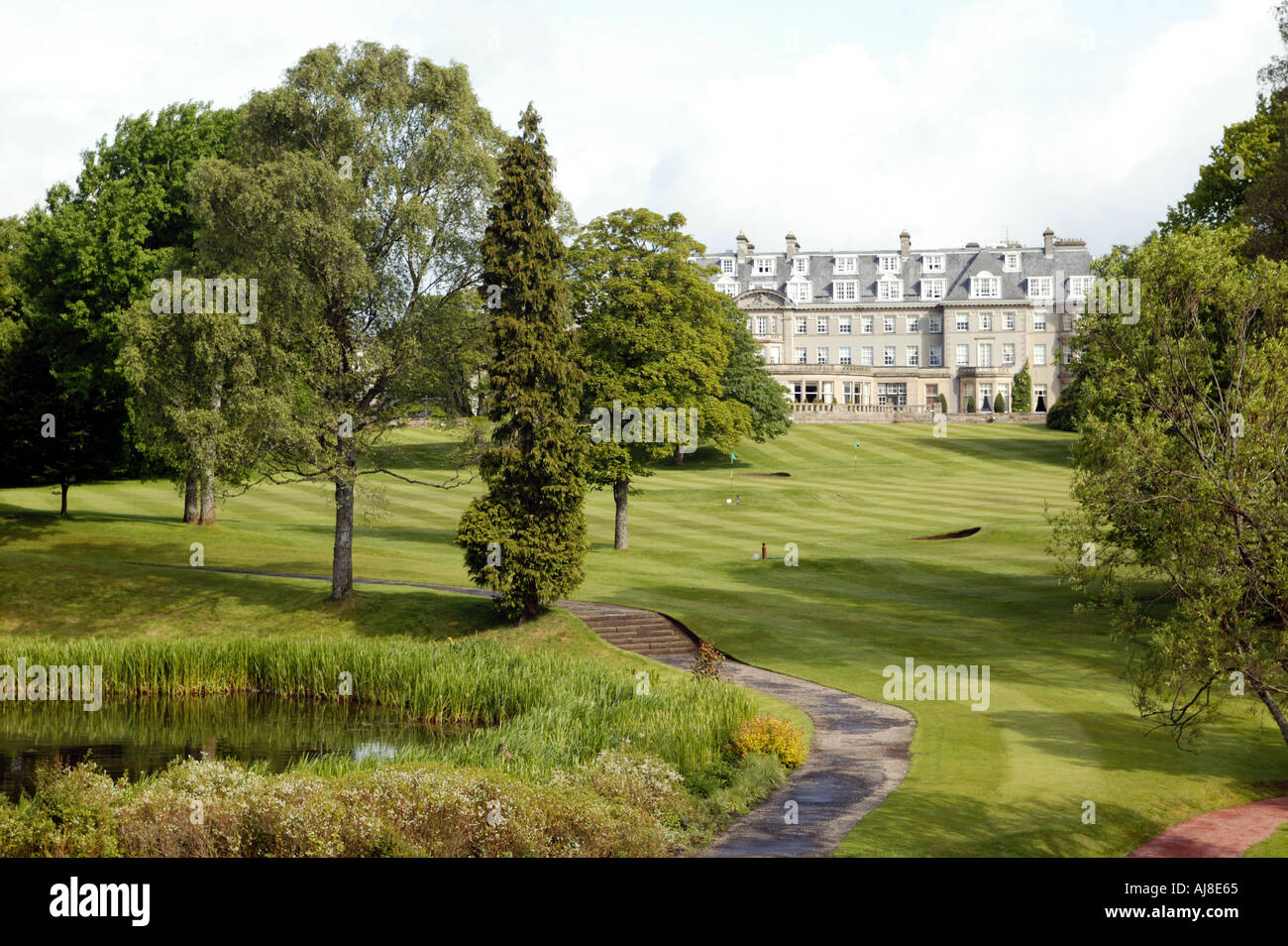 Gleneagles Hotel and grounds Stock Photo Alamy