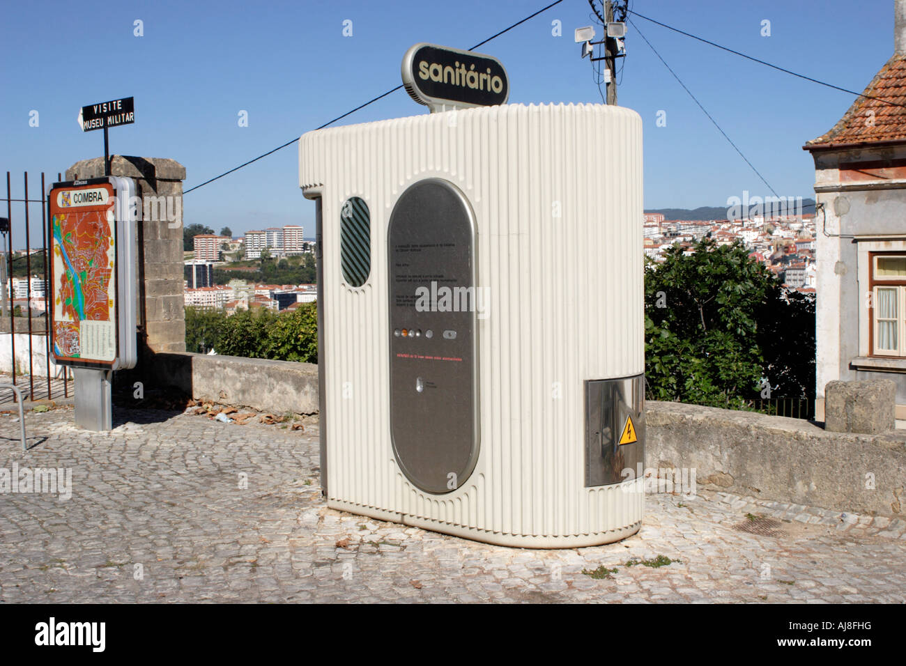 Sanitario Toilet near Coimbra, Portugal Stock Photo Alamy