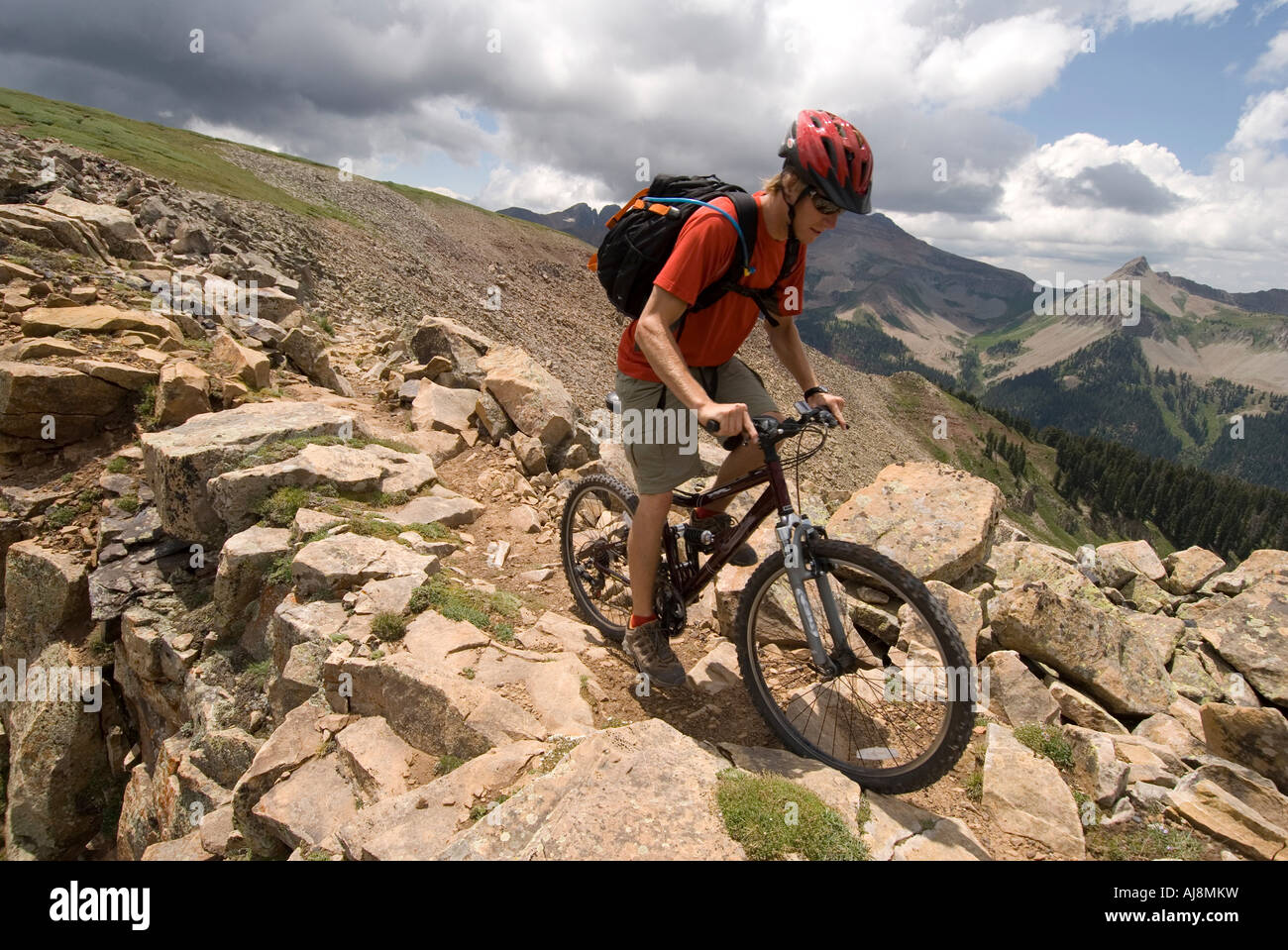 Rocky mountain trail hi-res stock photography and images - Alamy
