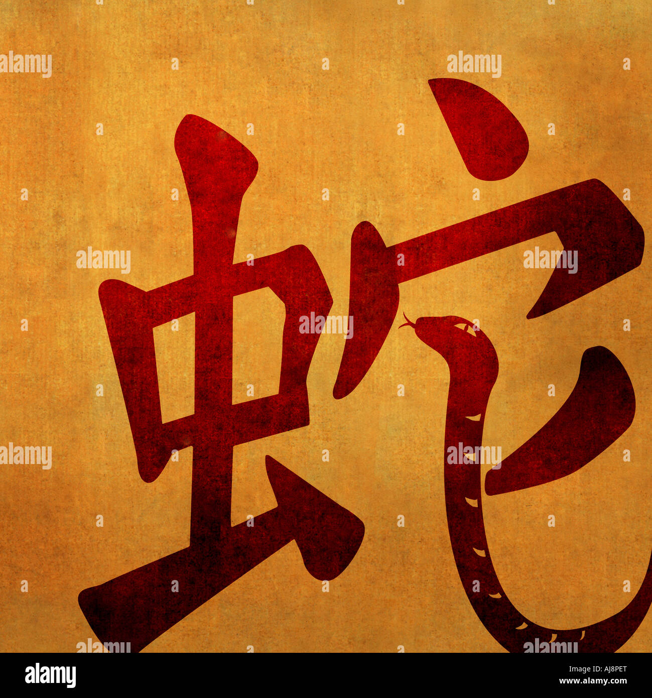 Chinese Horoscope - Snake Stock Photo