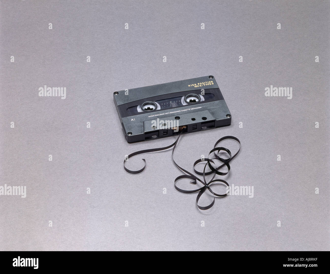 Broken cassette tape Stock Photo Alamy