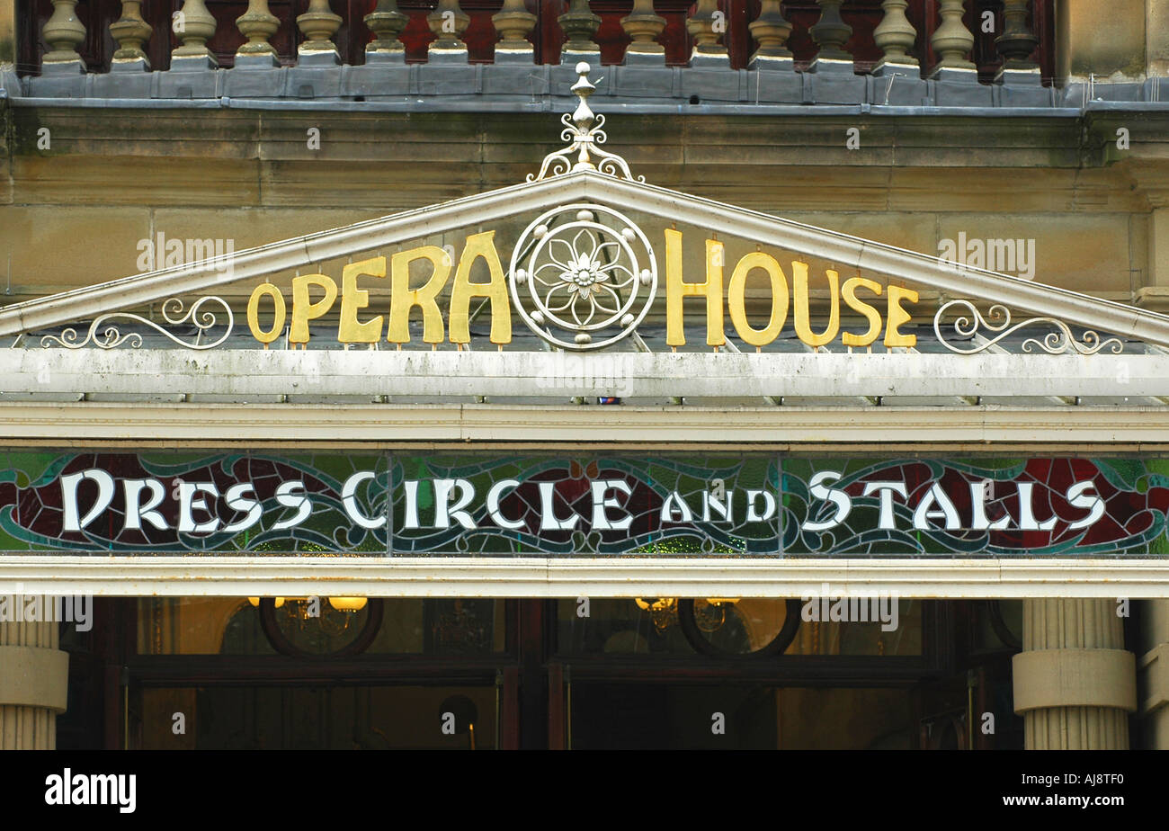 Buxton Opera House Entrance Sign Stock Photo