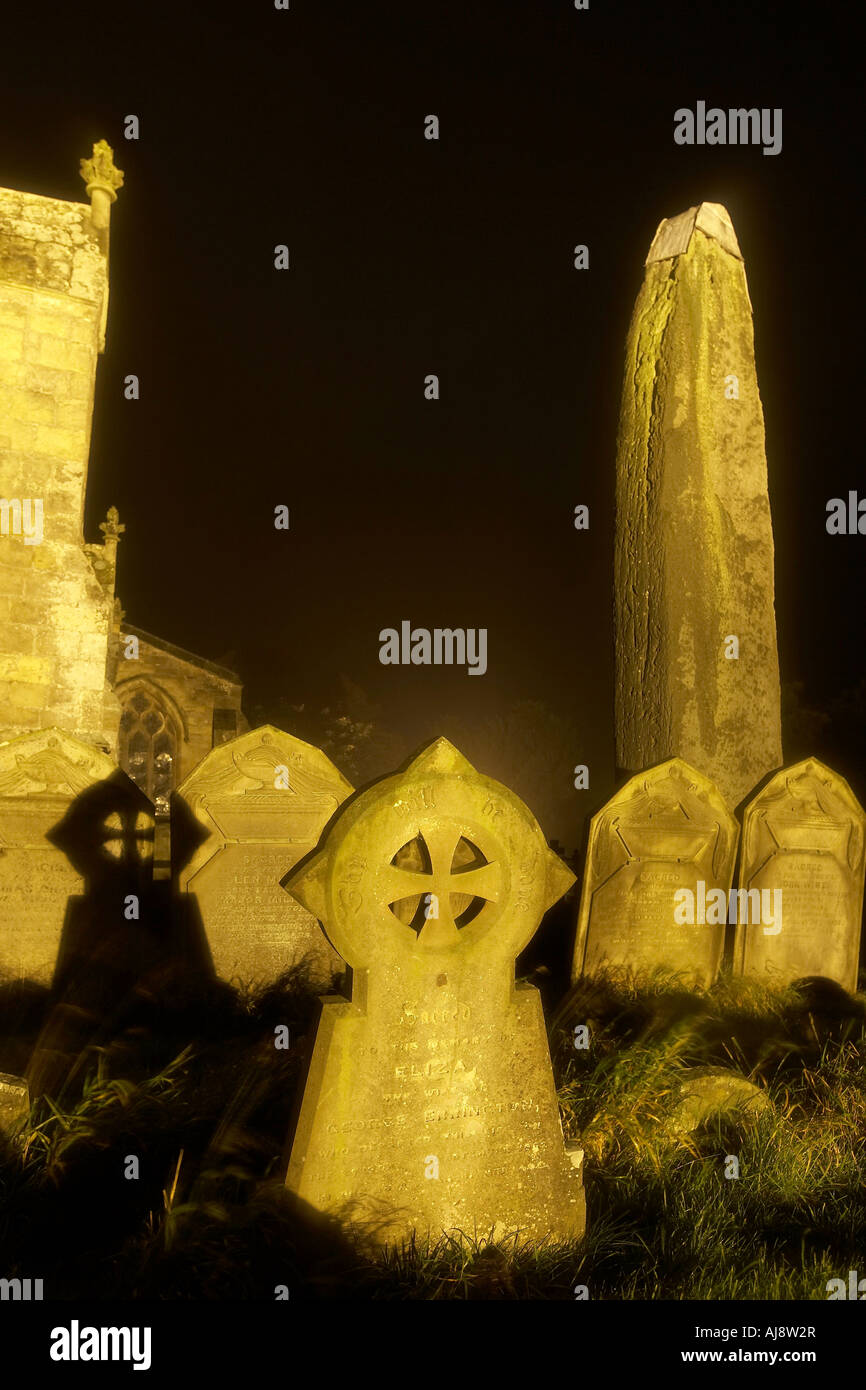 Rudston Monolith All Saints parish church Rudston East Yorkshire UK