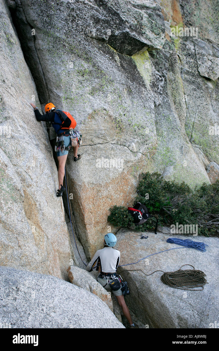 Rock climbing in southern California Stock Photo Alamy