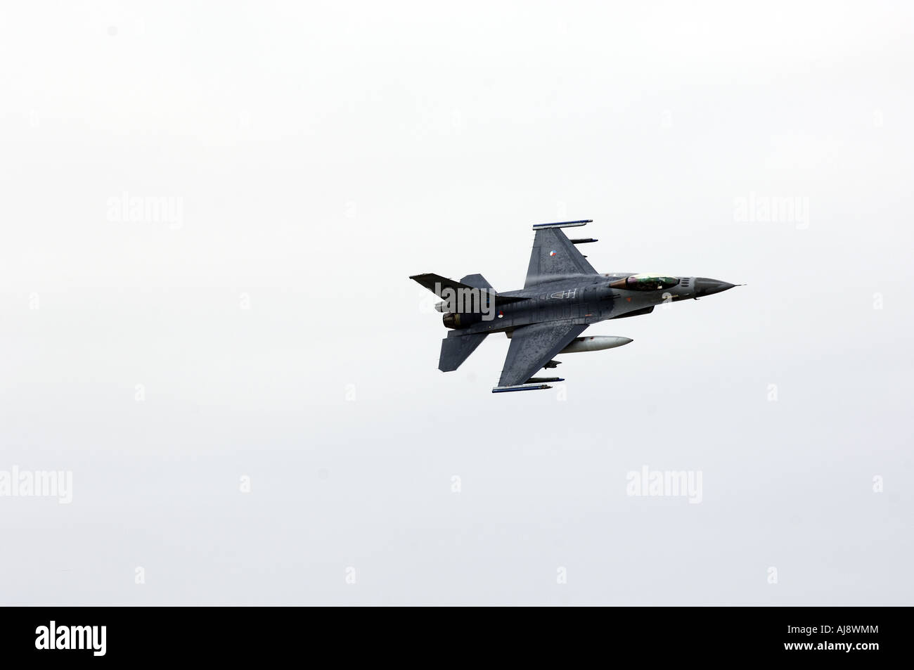Vlieland Vliehors military training facility for the Air Force F16 fighter planes Stock Photo