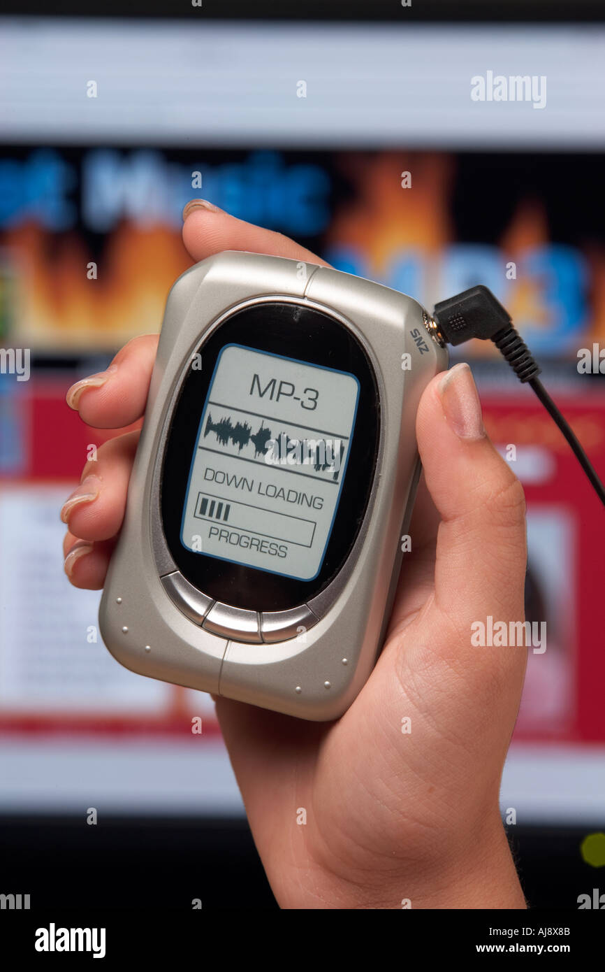 MP3 player mockup Stock Photo - Alamy