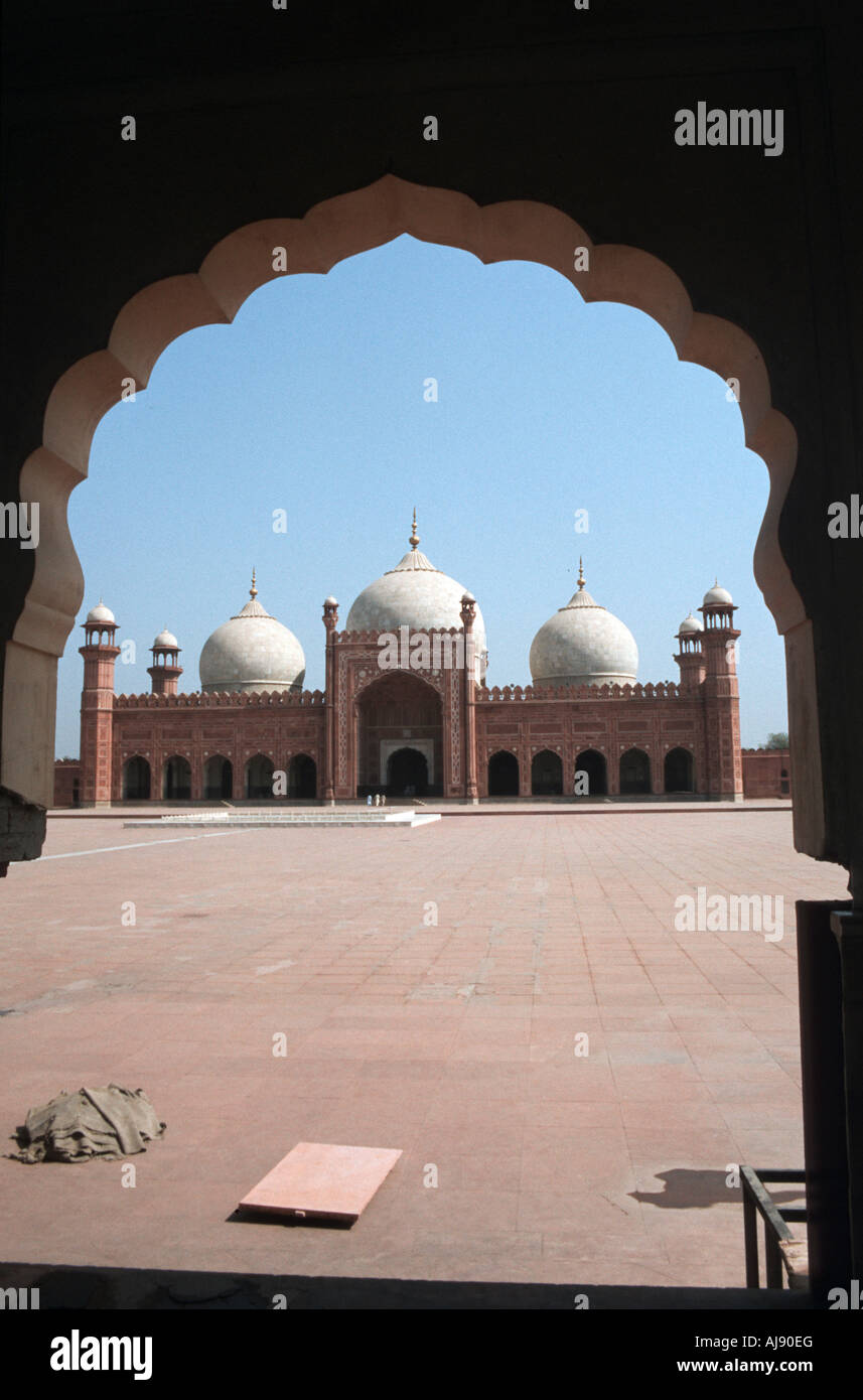 Prayer mat in front of the Sha Faisal Mosque, Islamabad, Pakistan Stock
