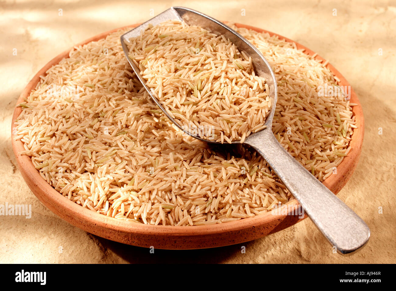 BROWN BASMATI RICE Stock Photo Alamy
