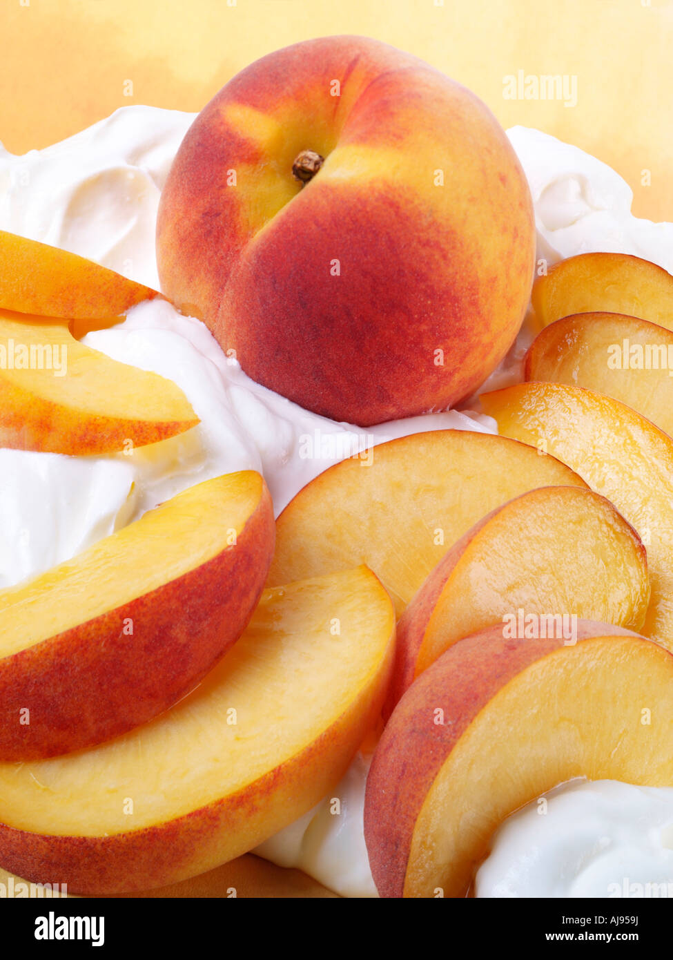 PEACHES AND CREAM Stock Photo Alamy