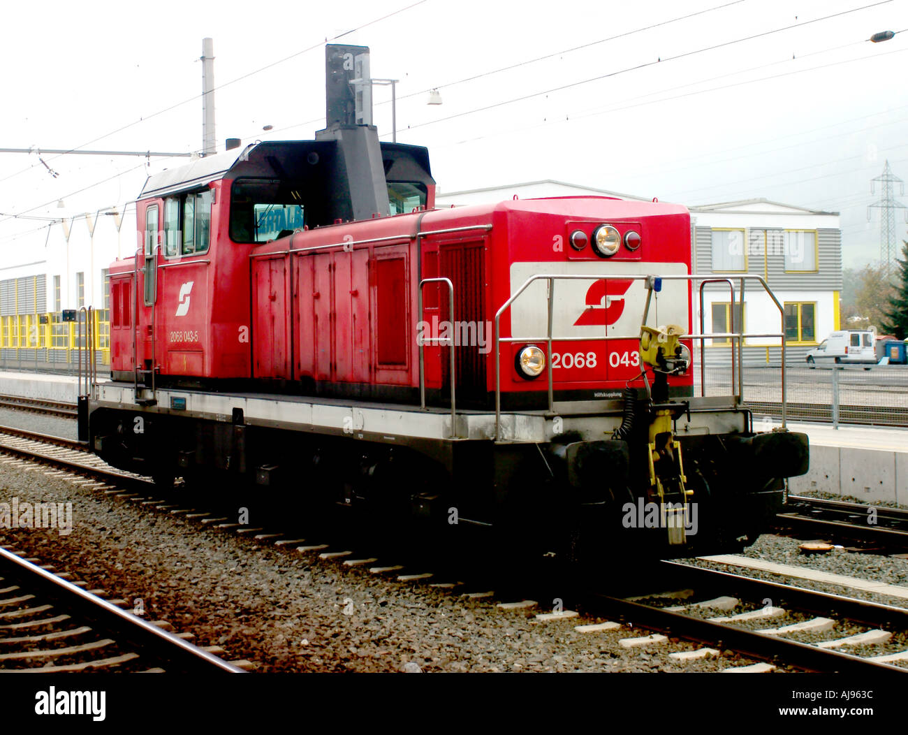 Austrian Diesel Locomotive Jenbach Stock Photo