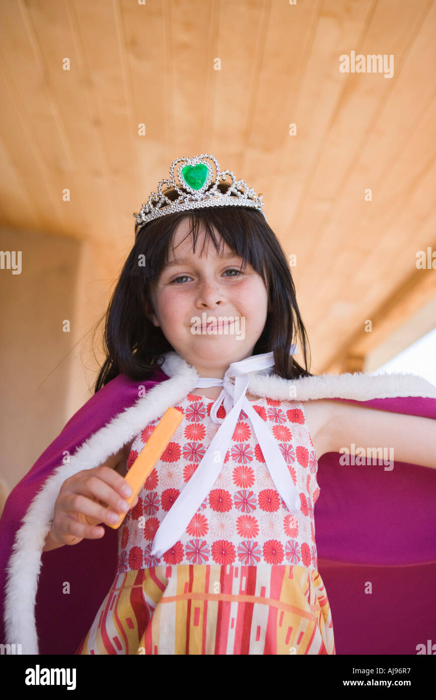 Girl dressed up as a queen hires stock photography and images Alamy
