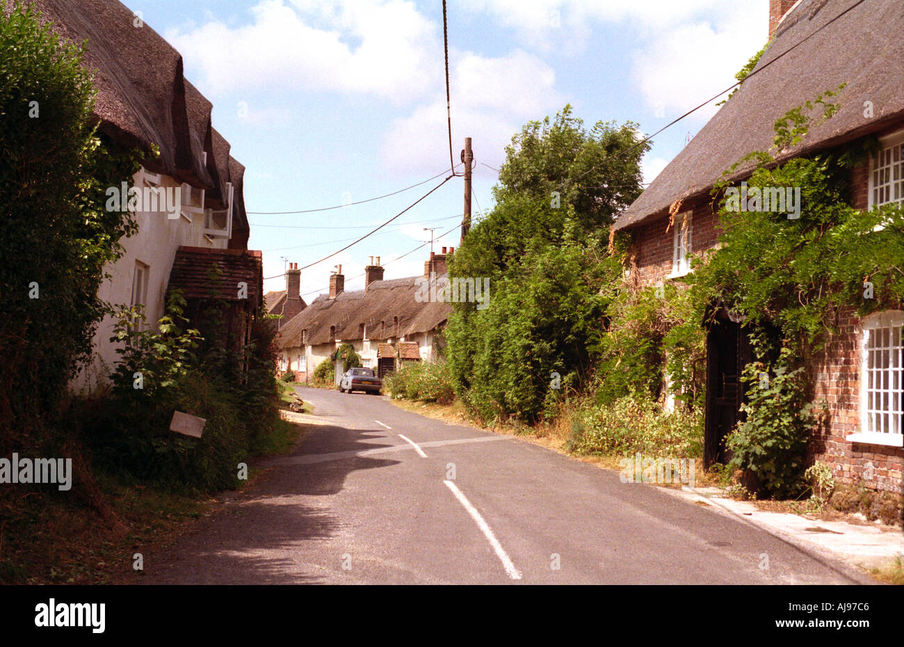 The Village of Moreton Dorset England June 2003 Stock Photo Alamy