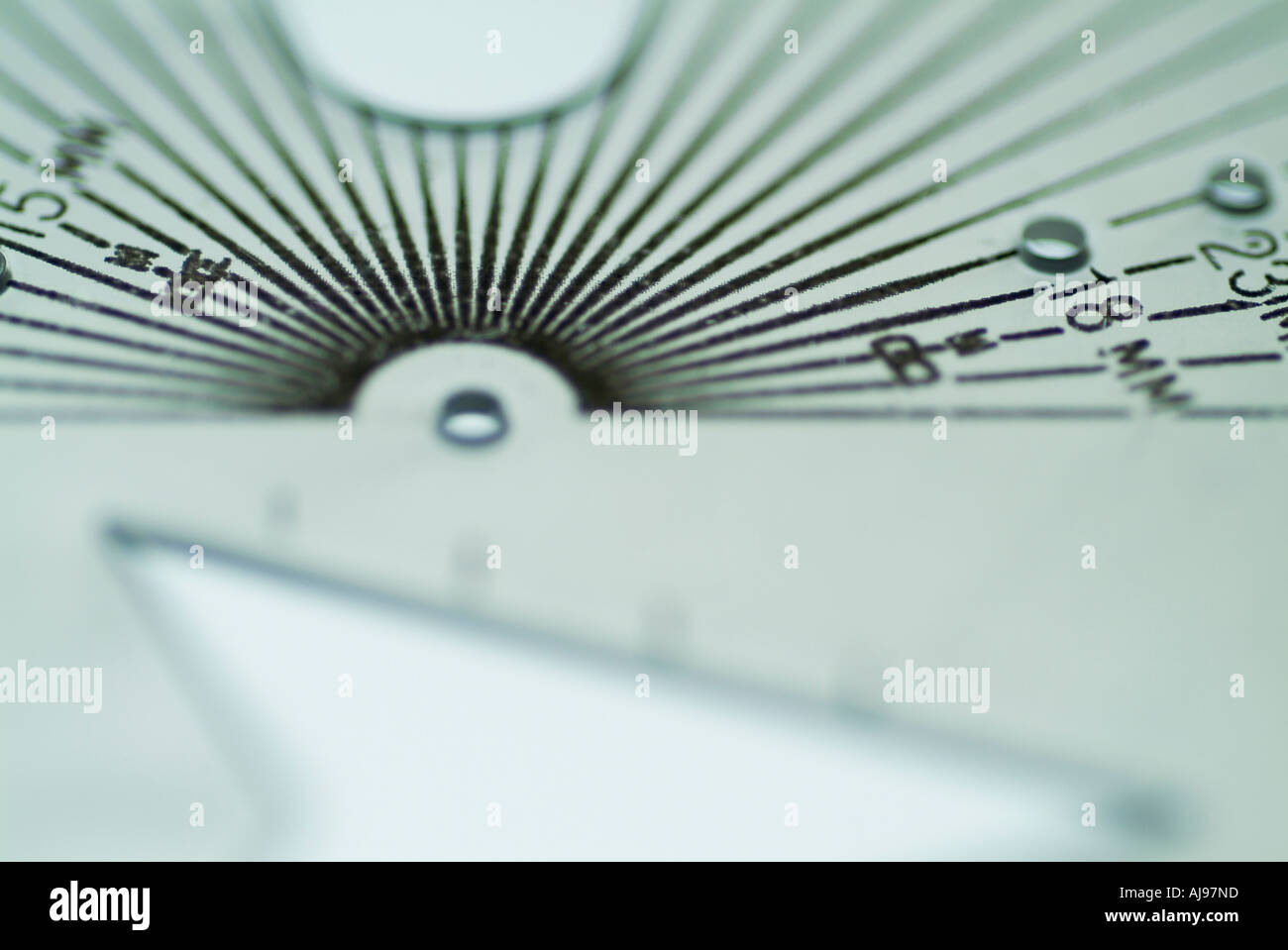 Close up of plastic drafting template Stock Photo Alamy