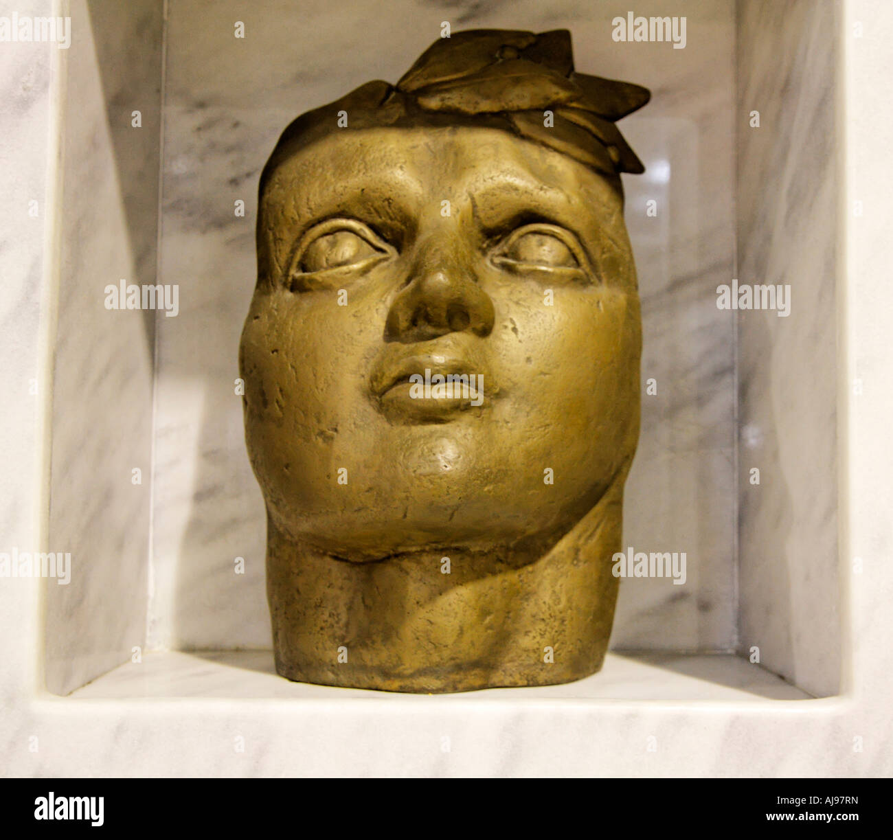 Bust Of Alexander The Great Alexandroupolis Greece Hellas Stock Photo