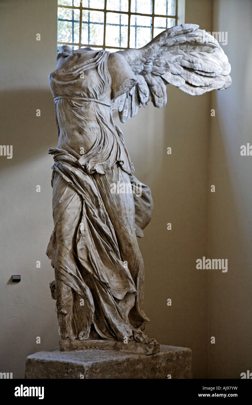 The Nike Of Victory Plastercast The Museum At the Sanctuary Of The Great  Gods Samothraki Greek Islands Greece Hellas Stock Photo - Alamy