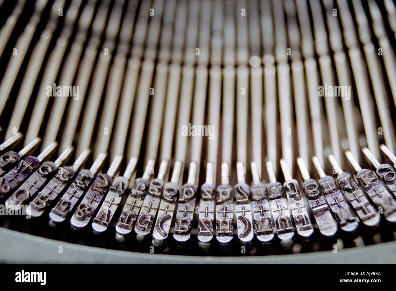 Typewriter keys Stock Photo