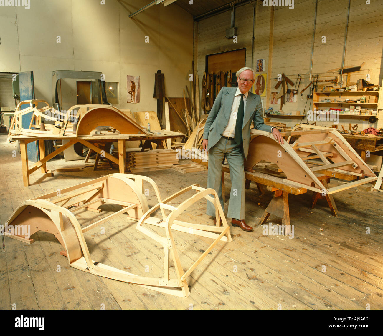 Morgan Car Factory Stock Photo - Alamy