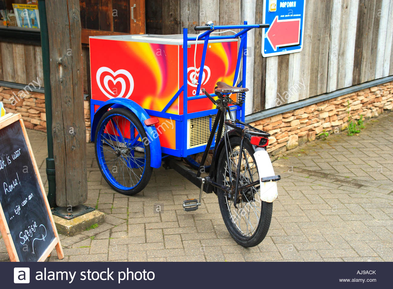 3 wheel ice cream tricycle