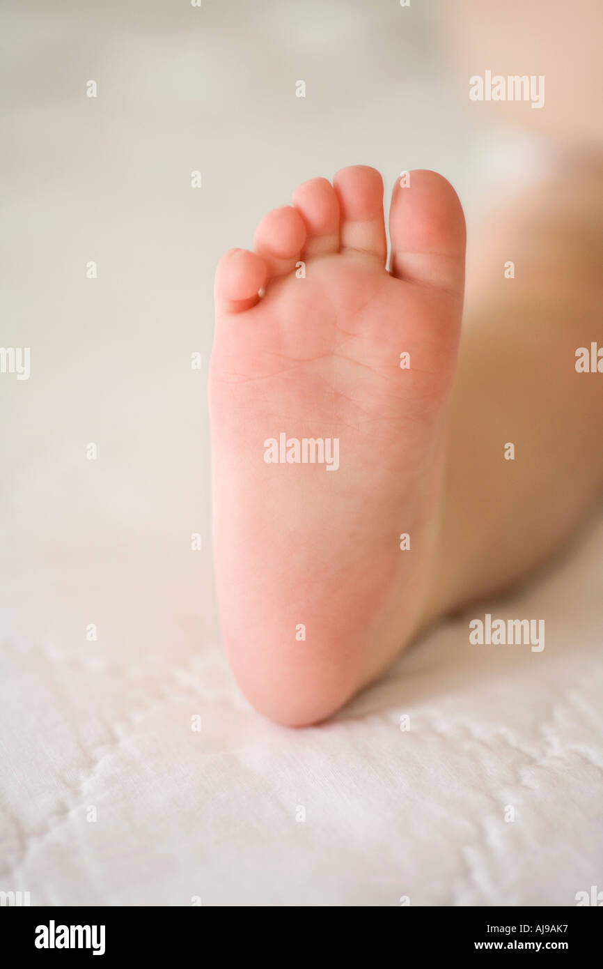 Sole of baby s foot Stock Photo Alamy