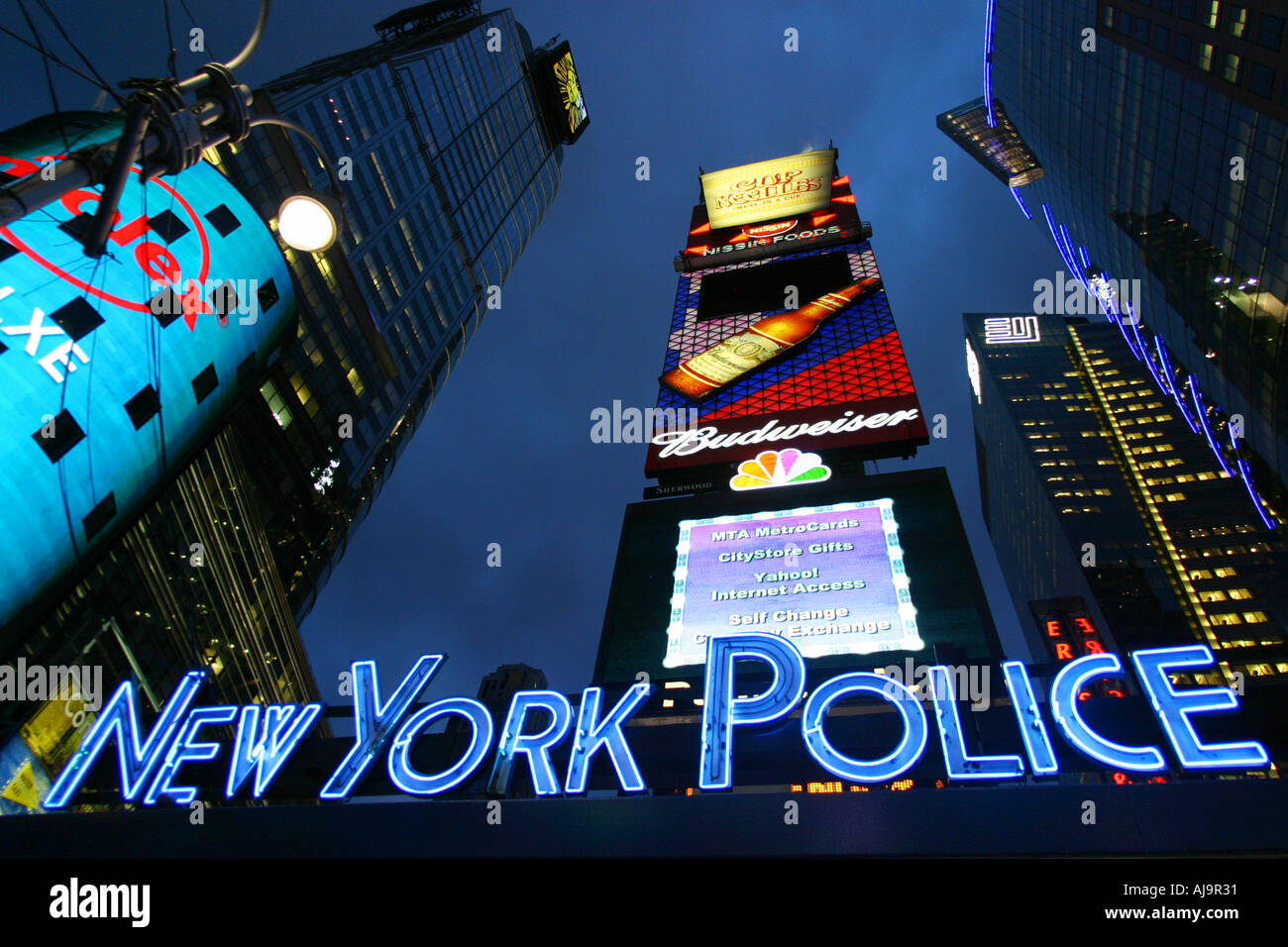 New York Police Department times square Stock Photo - Alamy