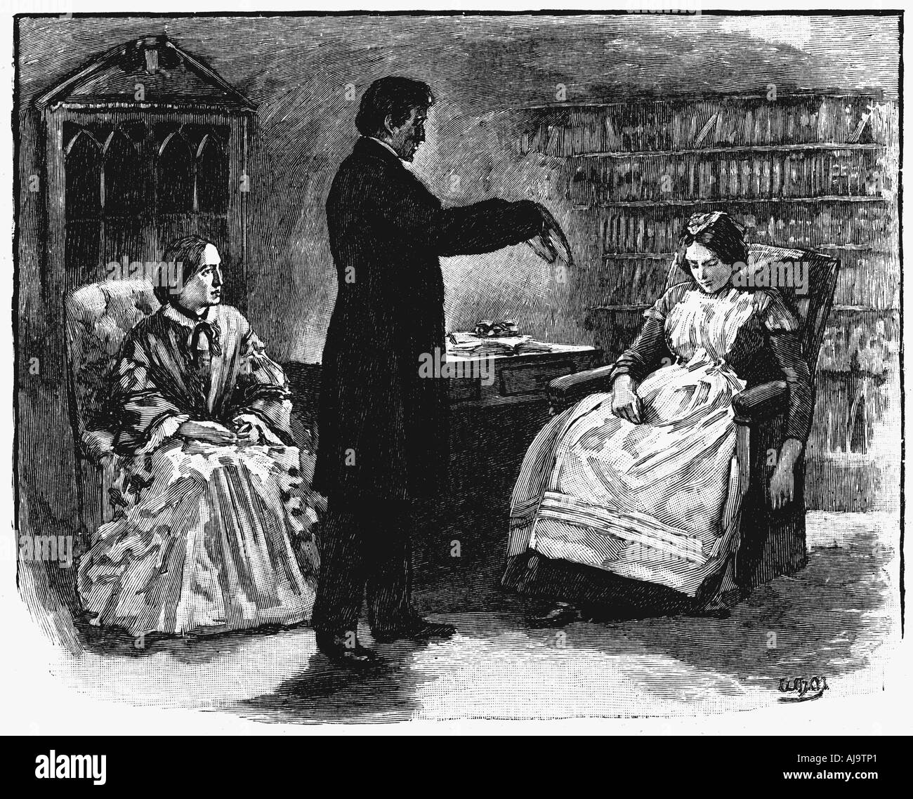 Hypnotism, 1891. Artist: Unknown Stock Photo