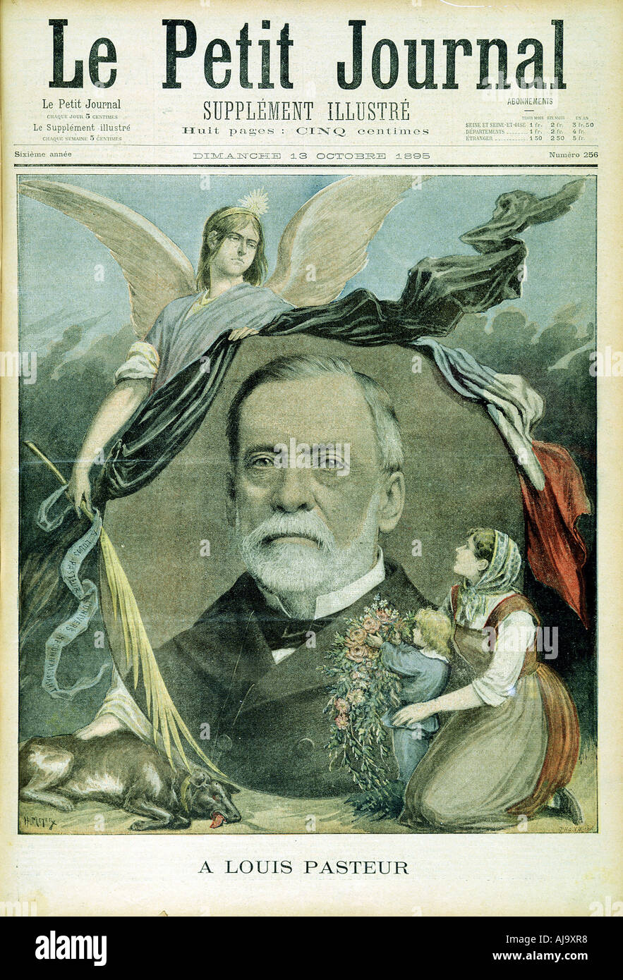 Louis Pasteur, French chemist, 1895. Artist: Unknown Stock Photo