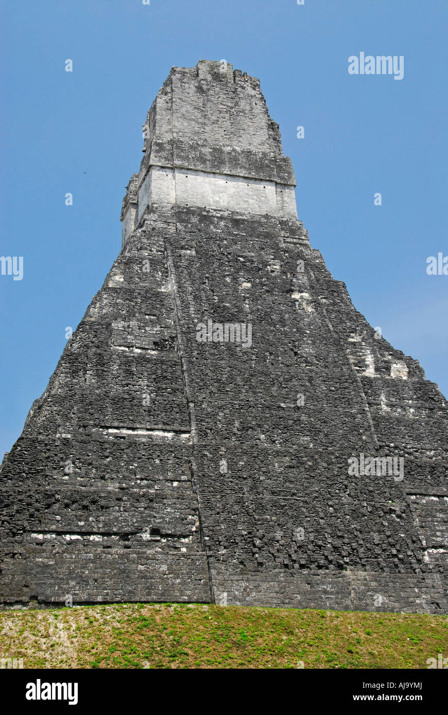Temple I, Tikal Ruins, Peten, Guatemala, Central America Stock Photo